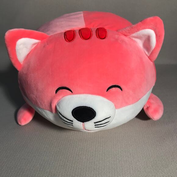 Linzy Smoochy Pals 15” Soft Plush Squishy Pink Kitty Cat Stuffed Animal Pillow - Picture 1 of 6